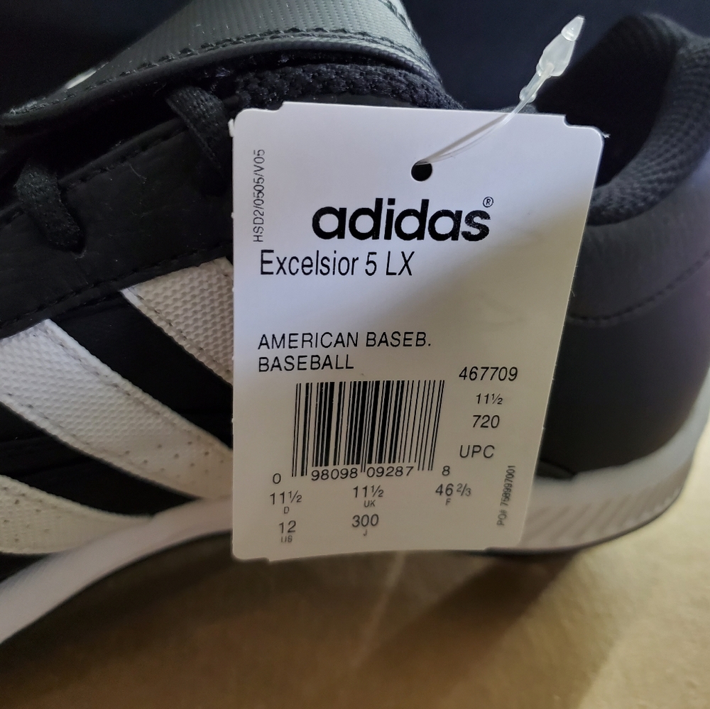 ADIDAS Mens Excelsior 5 LX Baseball Shoe Size 12 - Picture 6 of 9